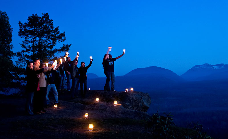 Celebrating Earth Hour in Canada, 2010. © Jeremiah Armstrong/WWF-Canada. All rights reserved.